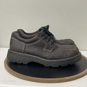 VTG‎ Gotcha Shoes Mens Size 13 Black Brown Casual Workwear Lace Up Chunky 90s